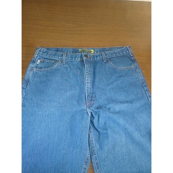 Carhartt FR Jeans Mens 40x36 Flame Resistant Pants HRC3 Relaxed FRB 160 DNM A1+ - Picture 4 of 8